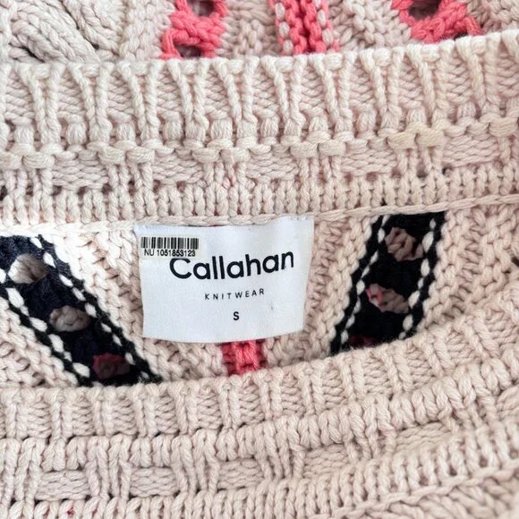 Callahan Kasey Crewneck Sweater in Ivory Multi Stripe - Picture 7 of 7